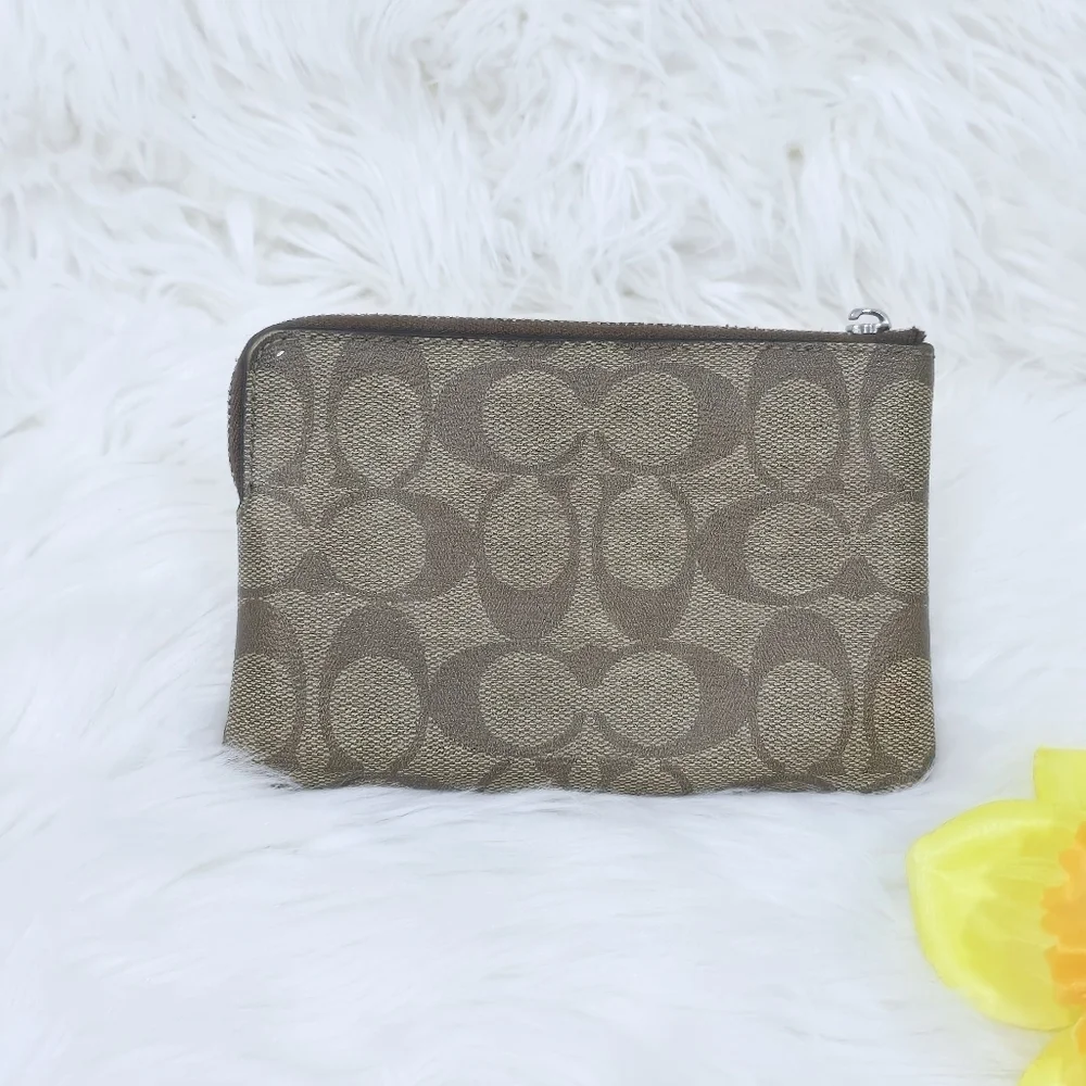 Coach Monogram Wristlet